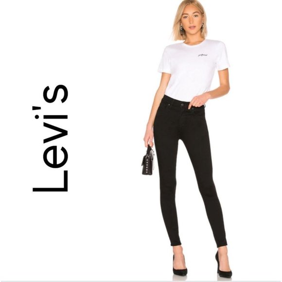 NWT LEVI'S Mile High Super Skinny in Black Size 25 - Picture 7 of 7